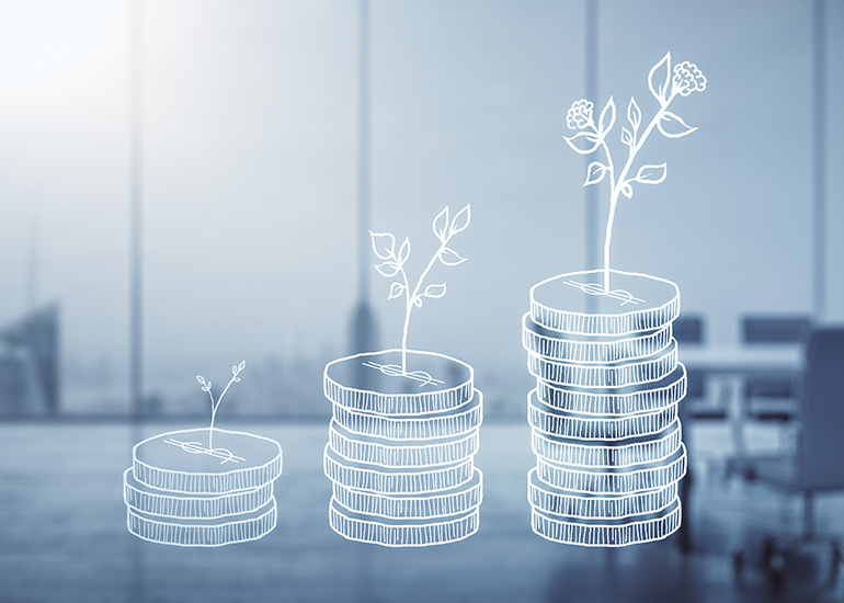 money savings coins graphic