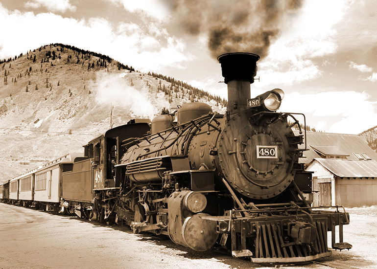 historic steam train