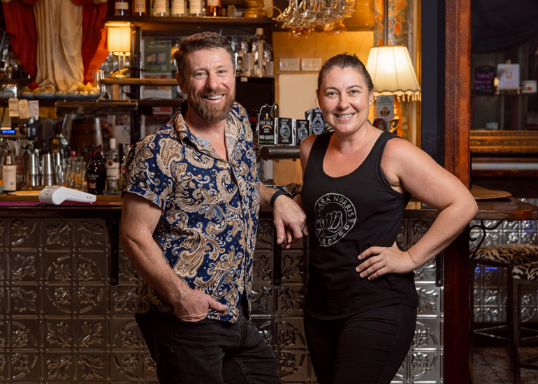 Monica and Briant from The Last Supper. Image: Zeller.