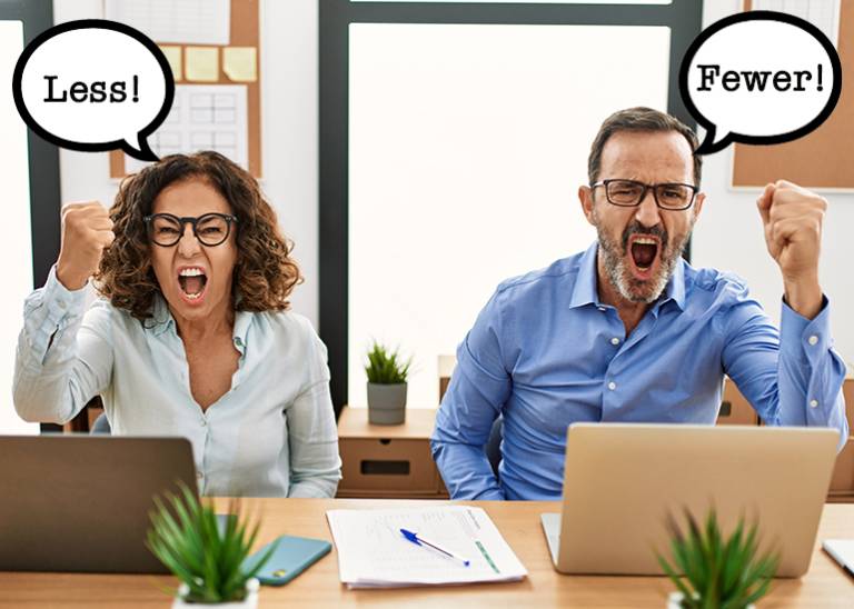 The great grammar debate: Is it 25 words or ‘less’ – or ‘fewer’?