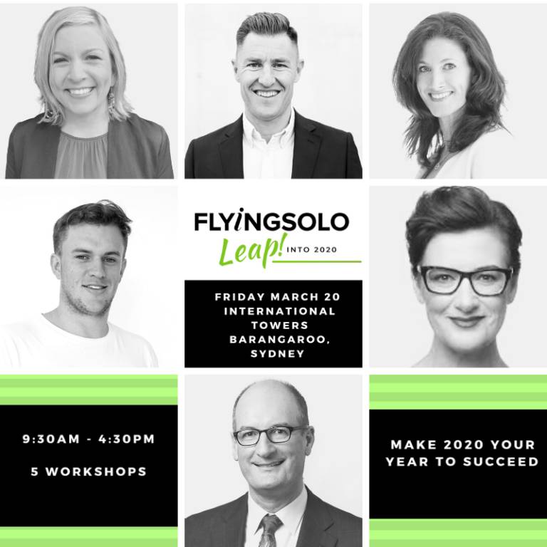 Leap! Into 2020 with Flying Solo. Join us for a fantastic day of learning!
