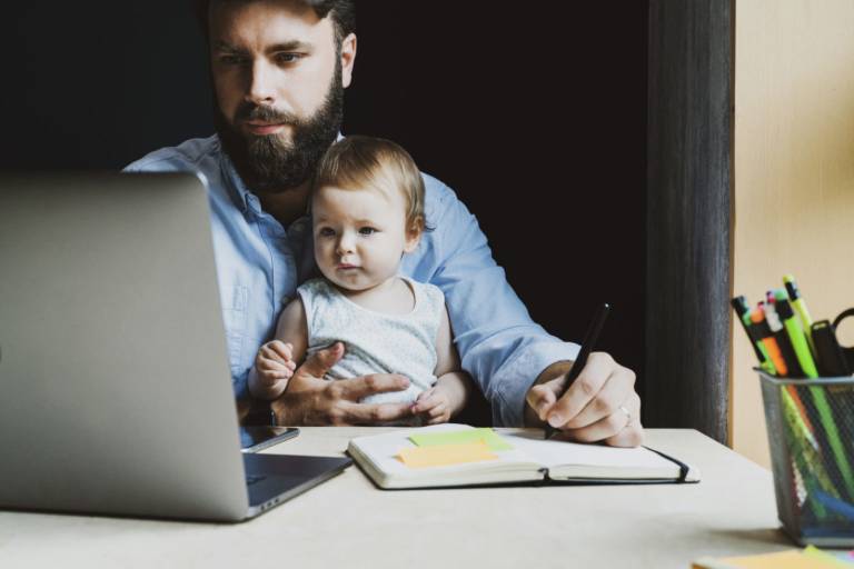 Working from home has made dads realise they can play a bigger role in raising their family