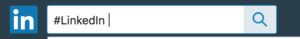 search hashtags on linkedin