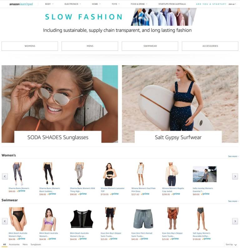 Amazon Launchpad: The store for startups and entrepreneurs, is now in Australia