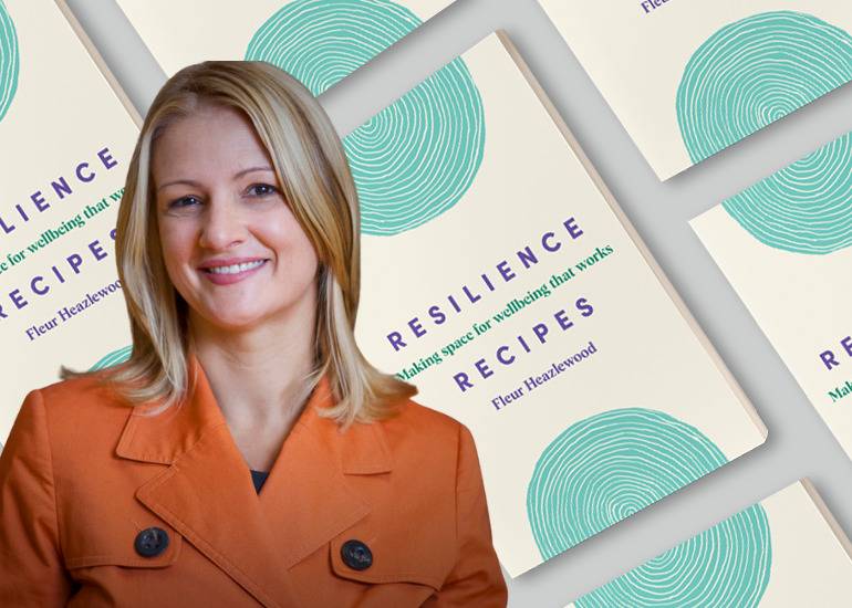 Fleur Heazlewood (inset) and her book 'Resilience Recipes'