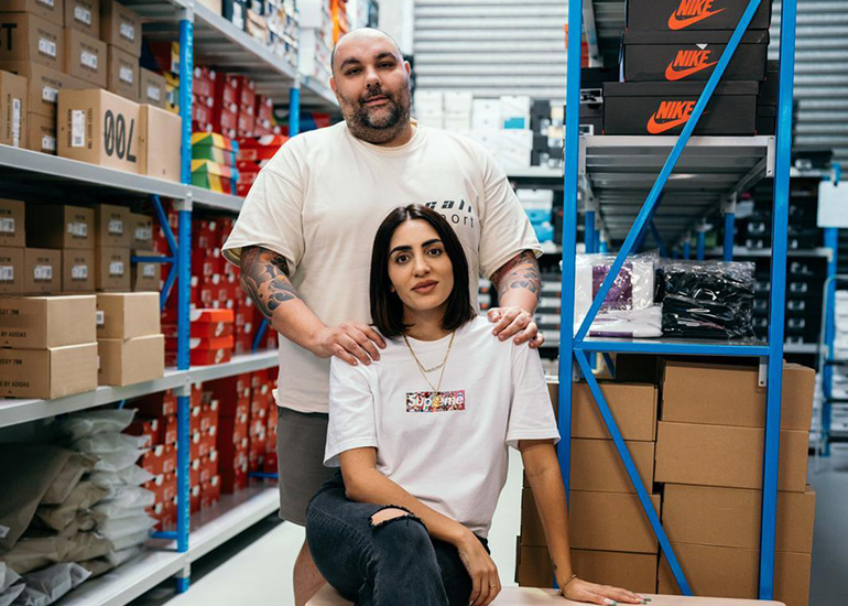 George and Olivia Kazma, co-owners of Waves