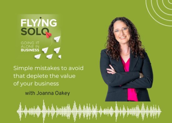 Joanna Oakey on the Flying Solo podcast
