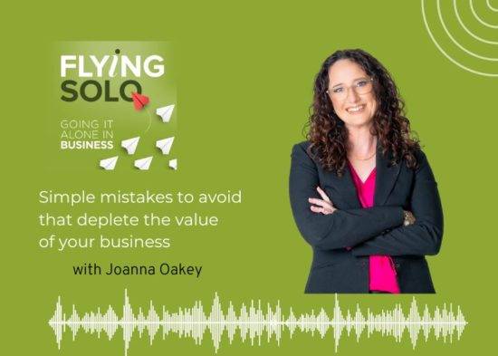 Joanna Oakey on the Flying Solo podcast