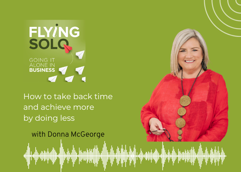 Donna McGeorge on the Flying Solo podcast