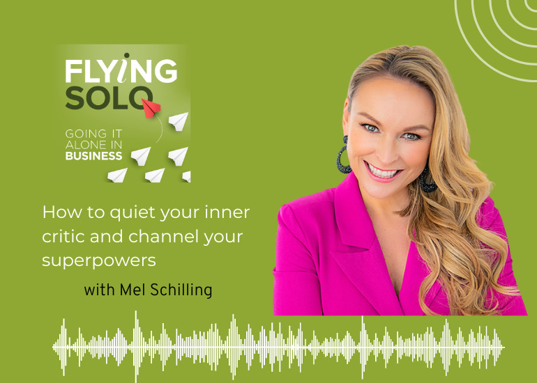 Mel Schilling on the Flying Solo podcast