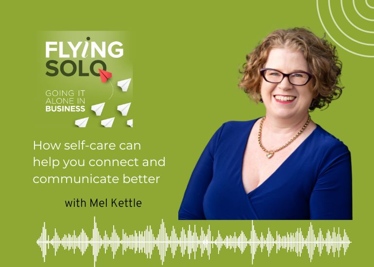 Mel Kettle on the Flying Solo podcast