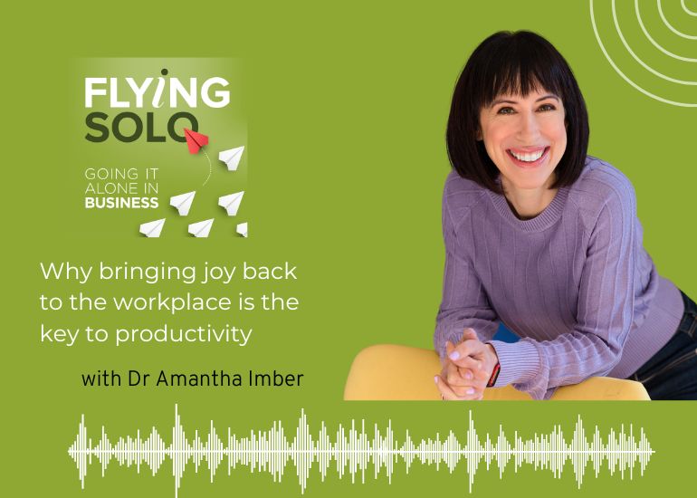 Dr Amantha Imber on Flying Solo podcast