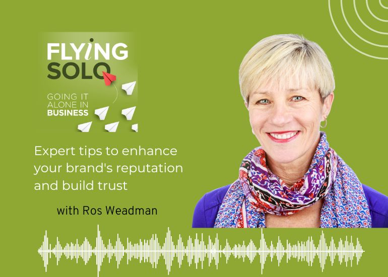 Ros Weadman on the Flying Solo podcast