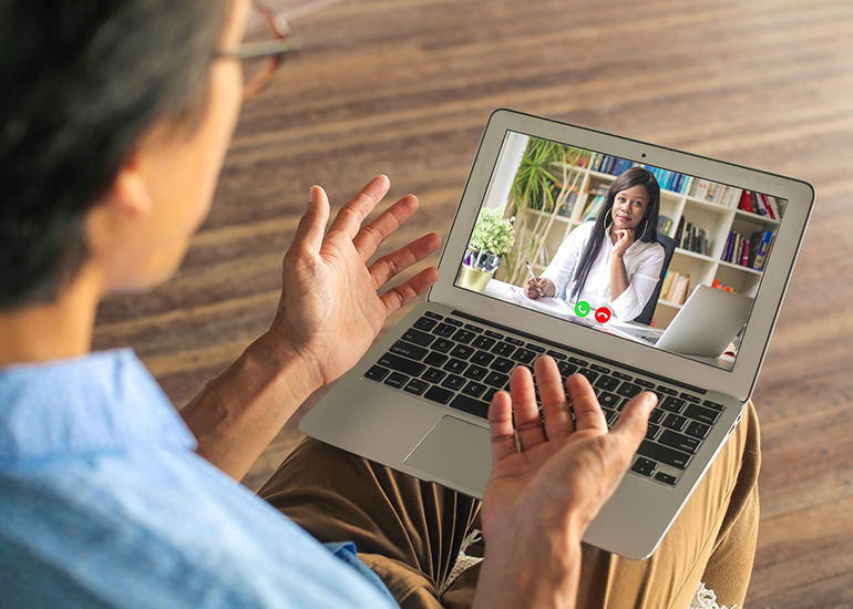 mental health telehealth video call