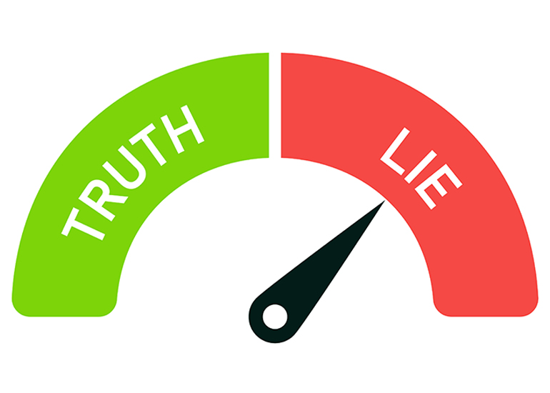 truth or lie detector dial