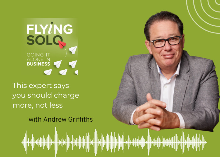 Andrew Griffiths on the Flying Solo podcast