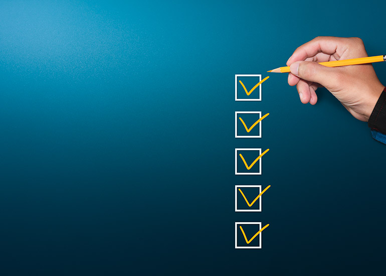 five point checklist
