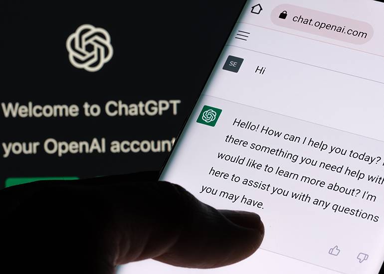 ChatGPT on phone