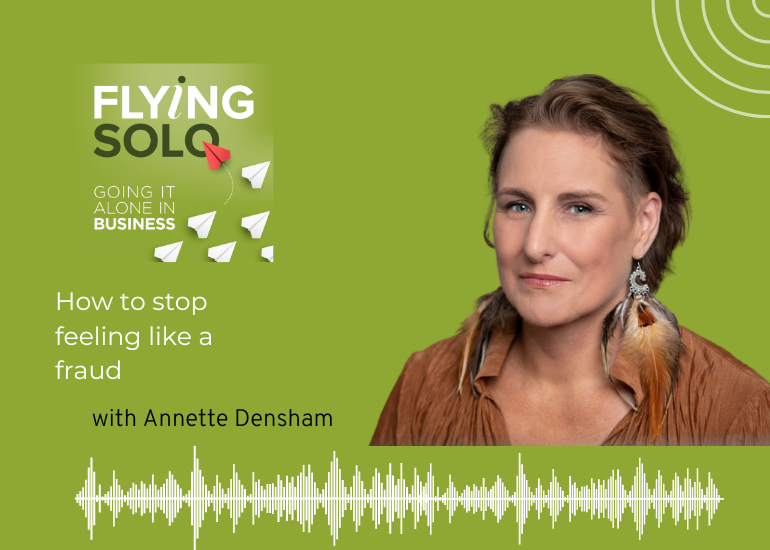 Annette Densham on the Flying Solo podcast