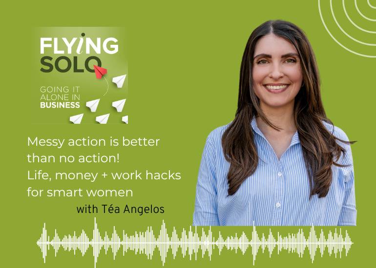 Tea Angelos on the Flying Solo podcast
