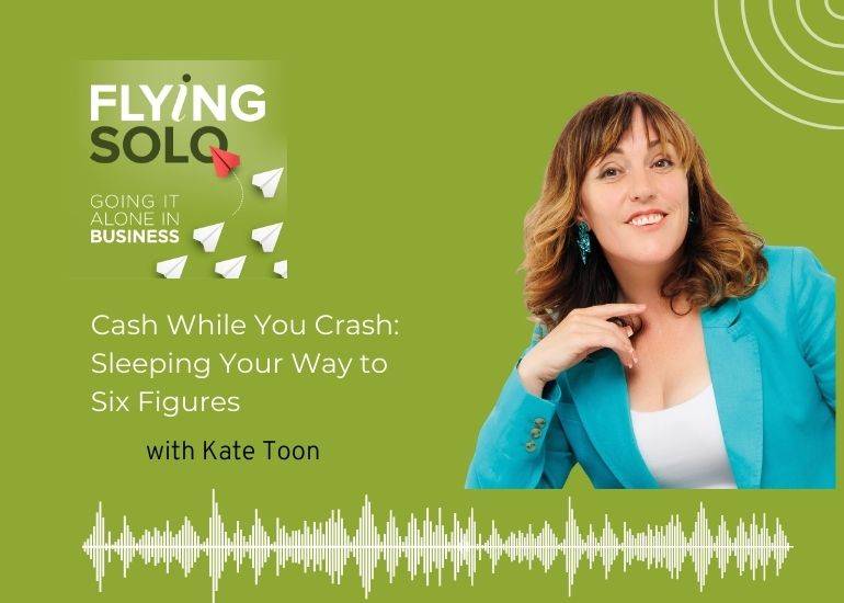 Kate Toon flying Solo podcast
