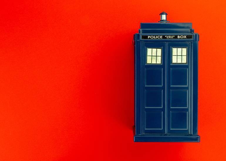 Tardis Dr Who police phone box
